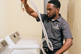 Washing machine hose.